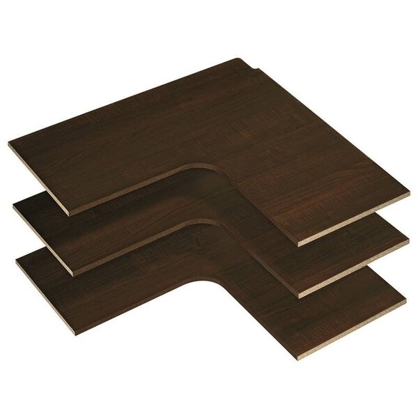 Easy Track Shelves Corner Truffle 14In Pk3 RS3003T Zoro